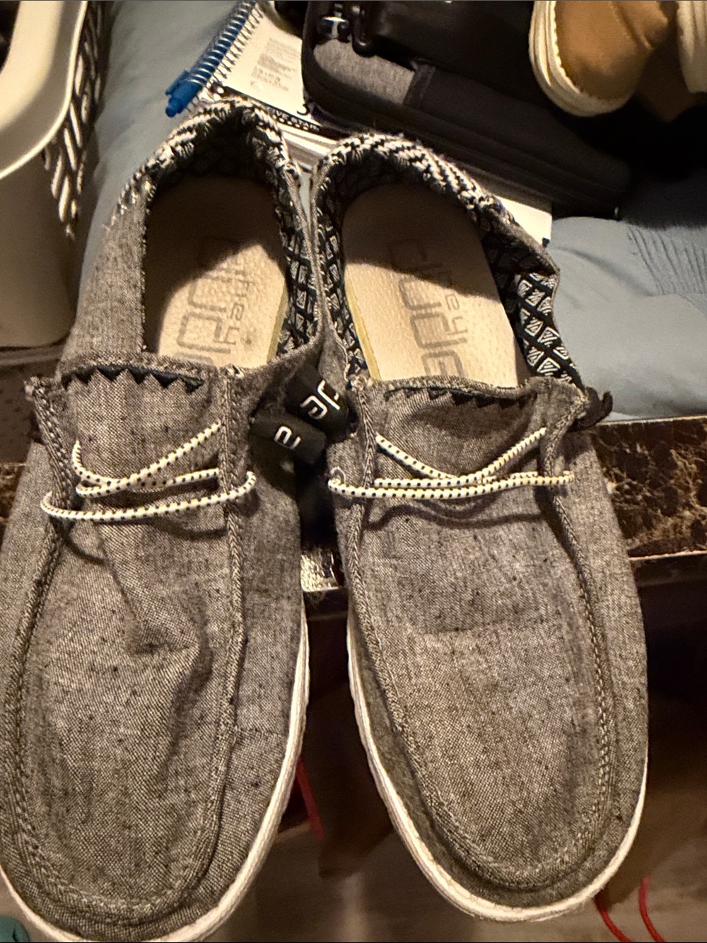 Hey Dude Women's Slip-On Loafers in Gray